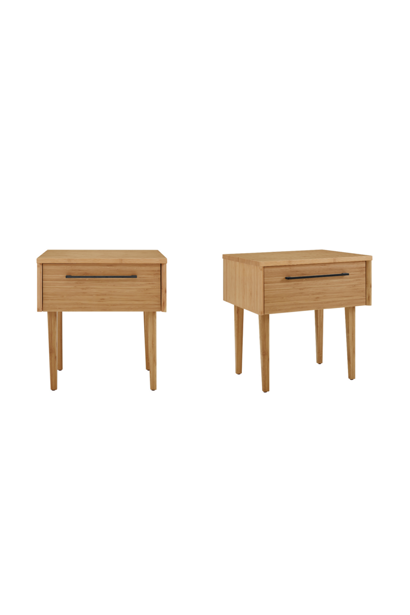 Beveled Bamboo 1-Drawer Nightstand | Greenington Sienna | Woodfurniture.com