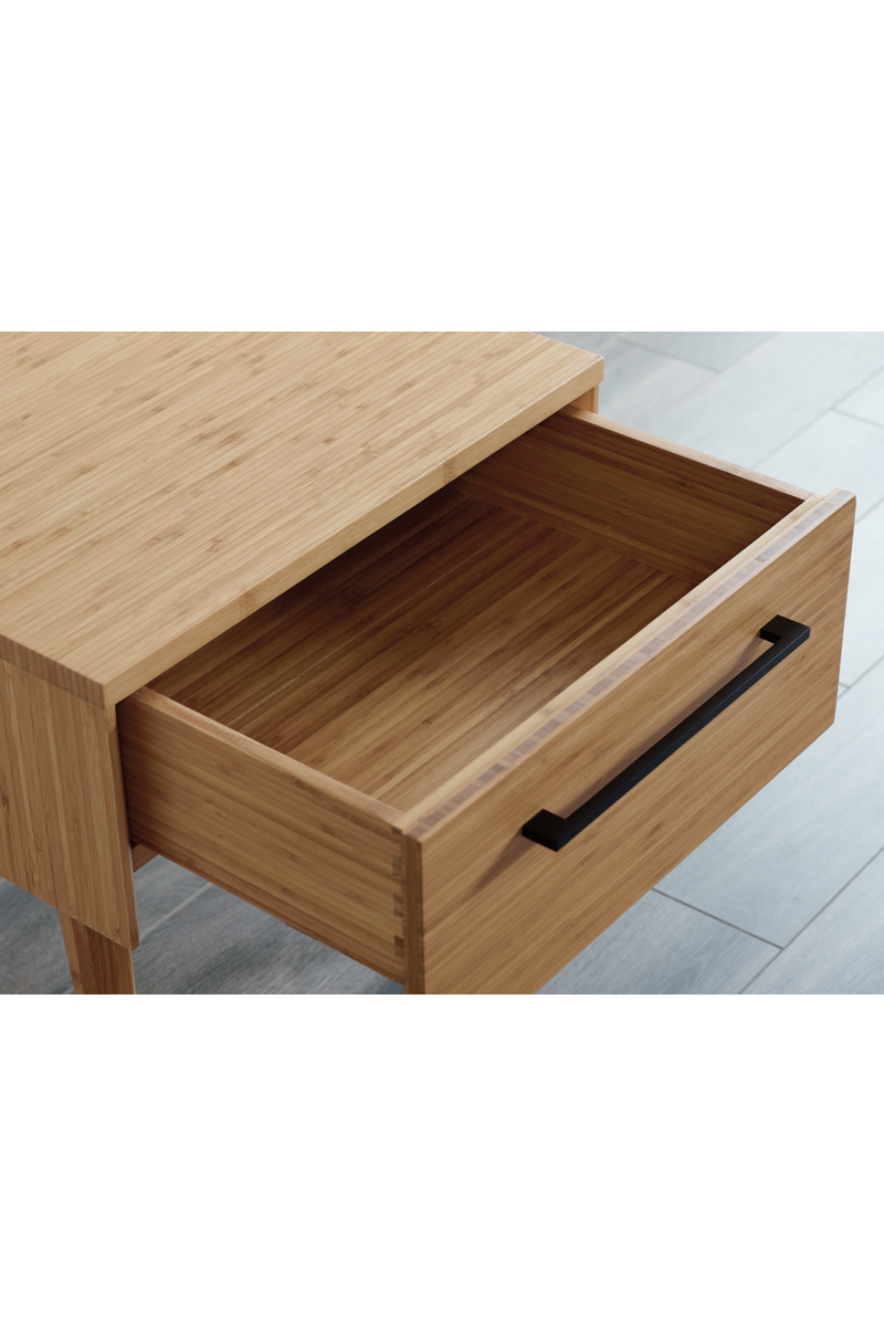 Beveled Bamboo 1-Drawer Nightstand | Greenington Sienna | Woodfurniture.com