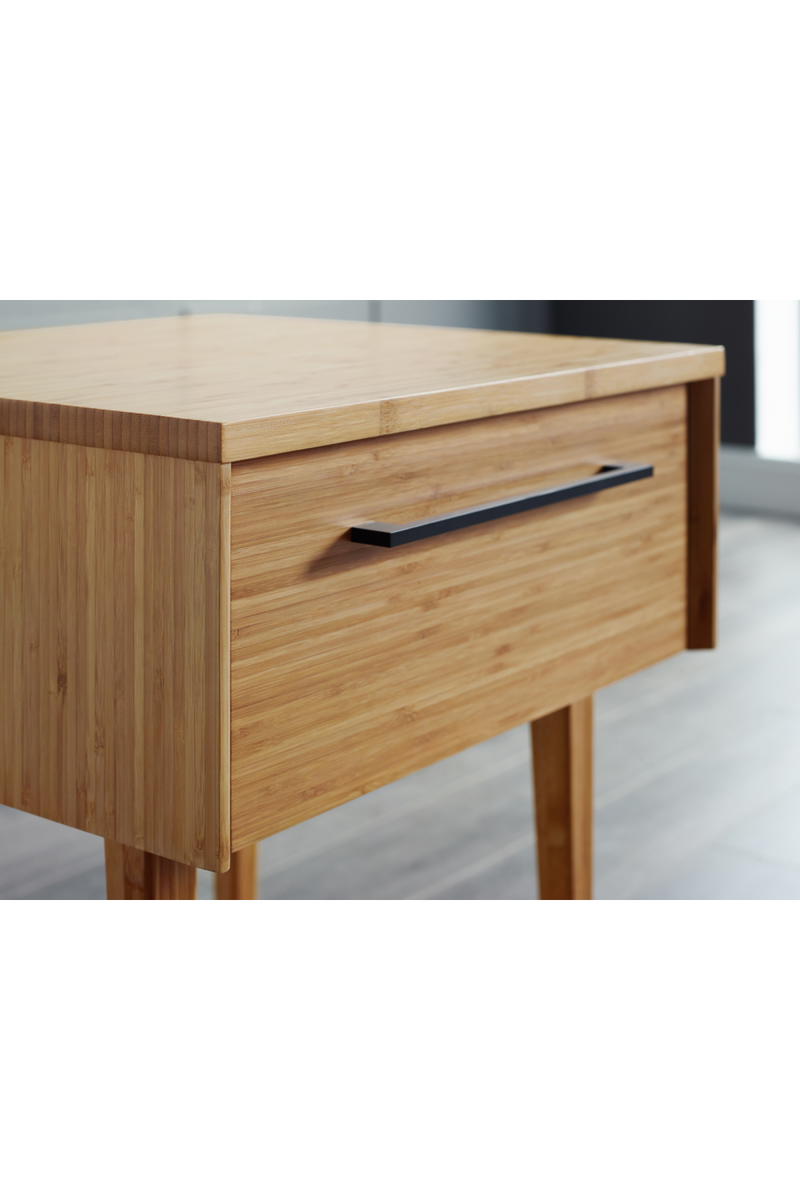 Beveled Bamboo 1-Drawer Nightstand | Greenington Sienna | Woodfurniture.com