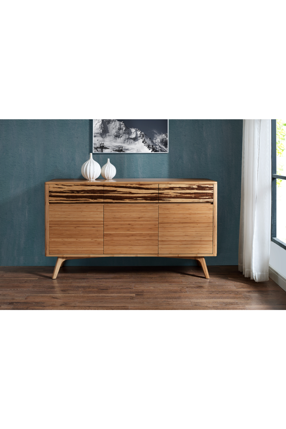 Tiger Bamboo Accented Sideboard | Greenington Azara | Woodfurniture.com