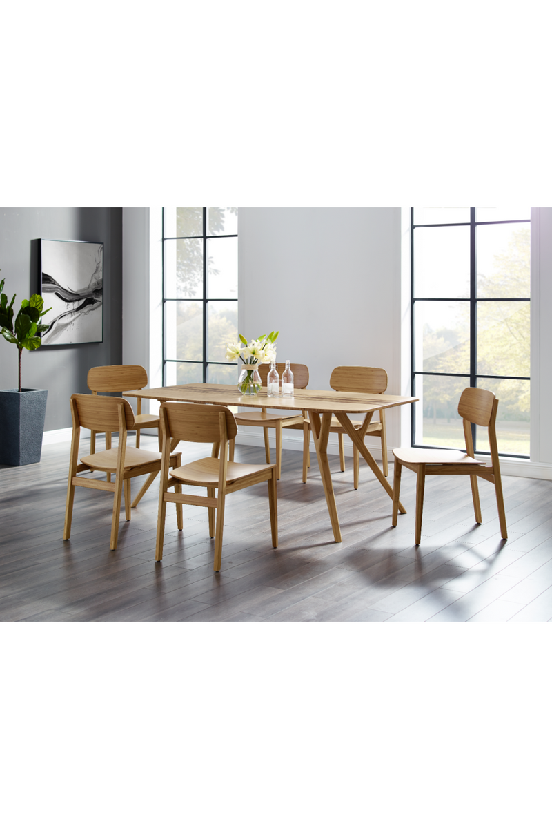 Tiger Bamboo Accented Dining Table | Greenington Azara | Woodfurniture.com