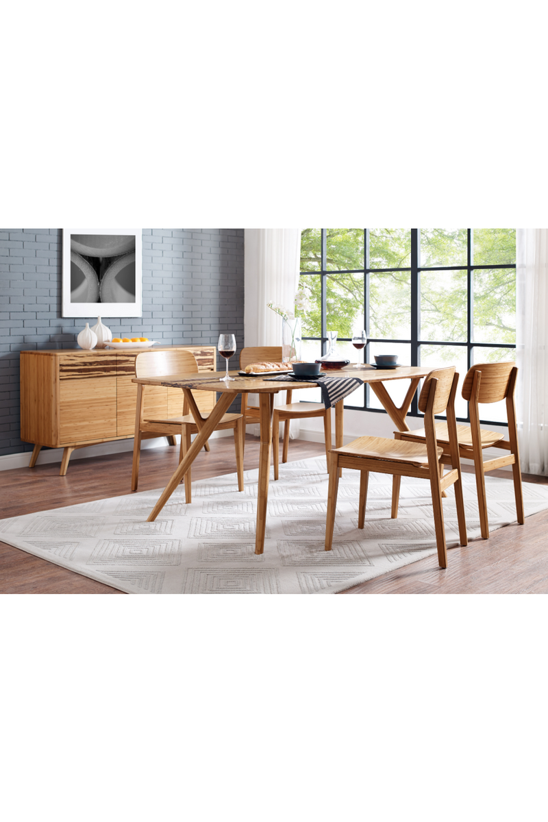 Tiger Bamboo Accented Dining Table | Greenington Azara | Woodfurniture.com