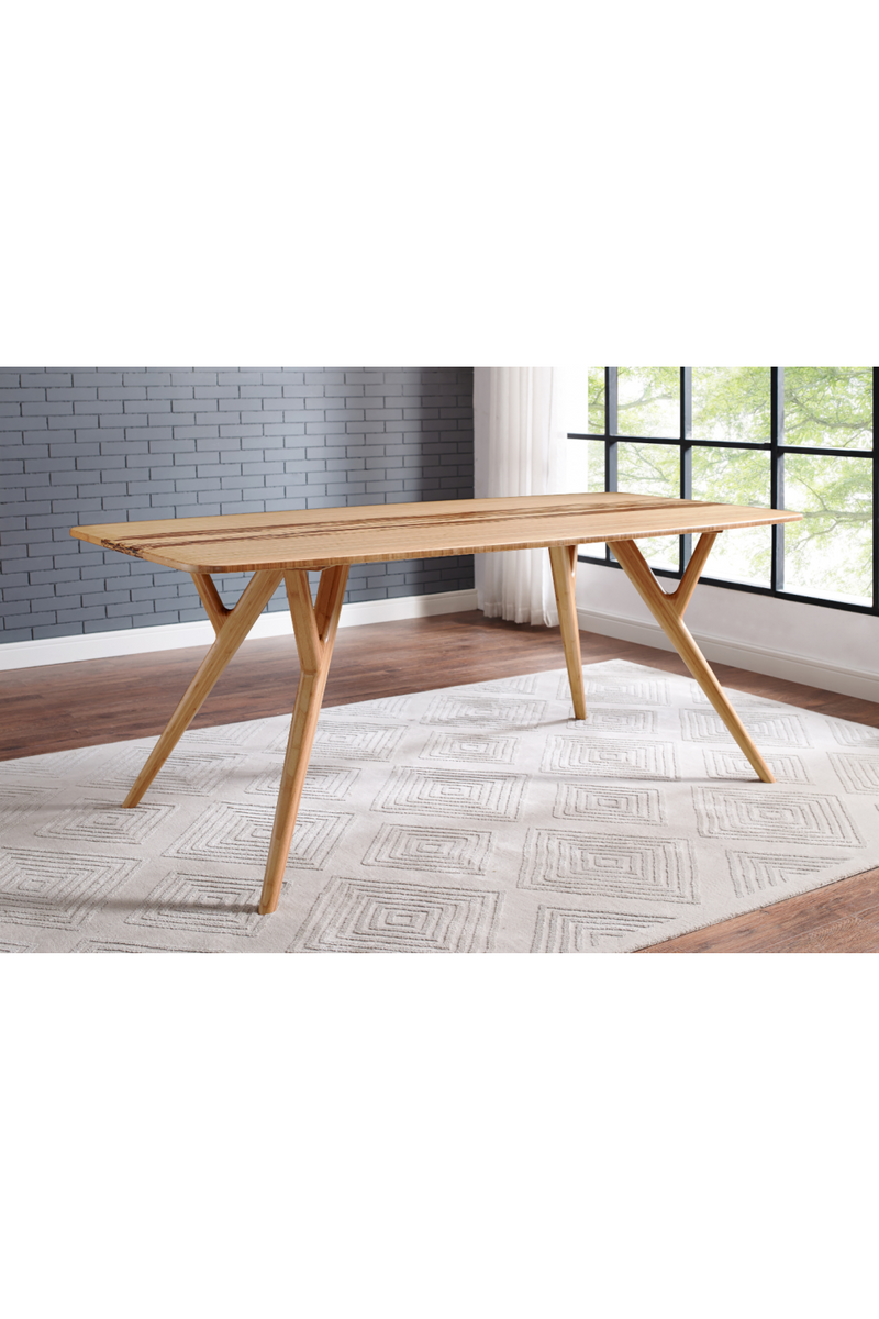 Tiger Bamboo Accented Dining Table | Greenington Azara | Woodfurniture.com