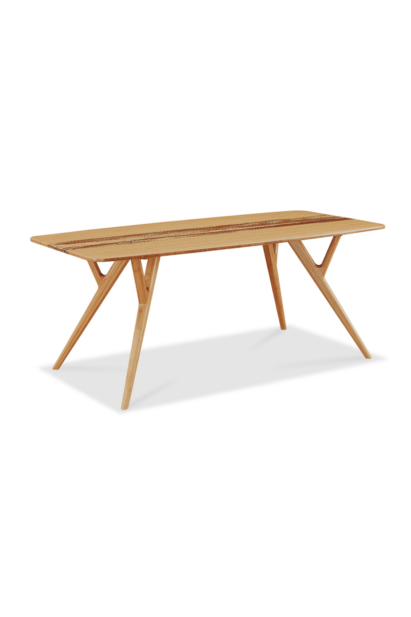 Tiger Bamboo Accented Dining Table | Greenington Azara | Woodfurniture.com