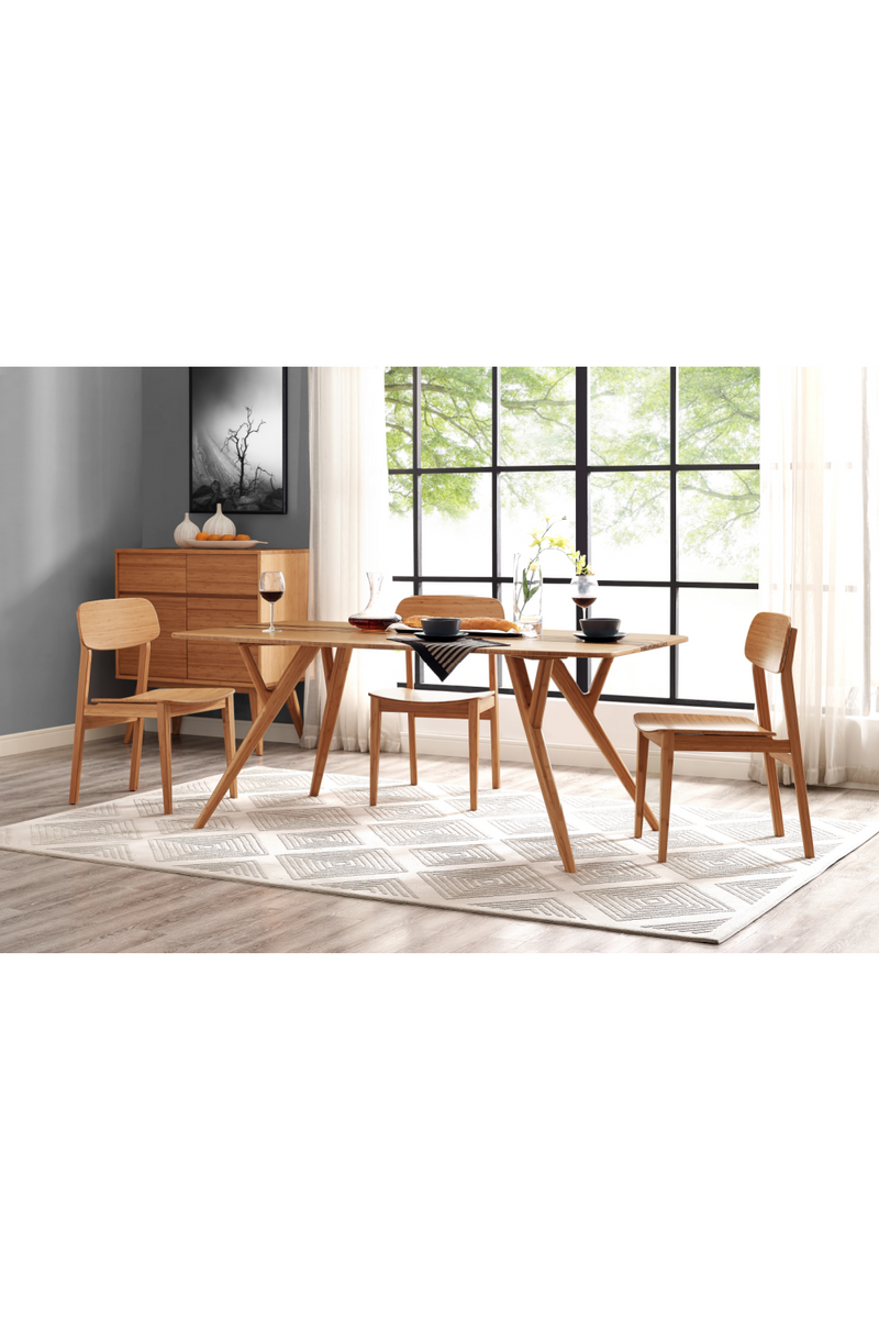 Tiger Bamboo Accented Dining Table | Greenington Azara | Woodfurniture.com