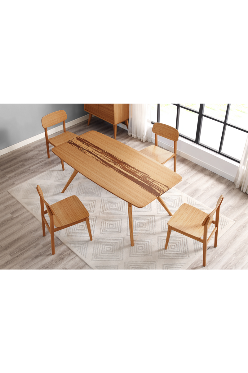 Tiger Bamboo Accented Dining Table | Greenington Azara | Woodfurniture.com