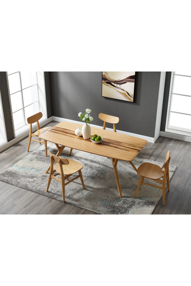 Tiger Bamboo Accented Dining Table | Greenington Azara | Woodfurniture.com