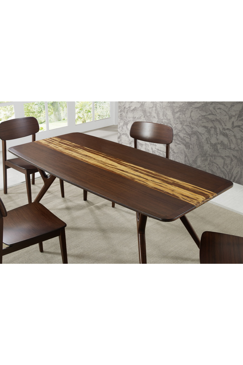 Tiger Bamboo Accented Dining Table | Greenington Azara | Woodfurniture.com