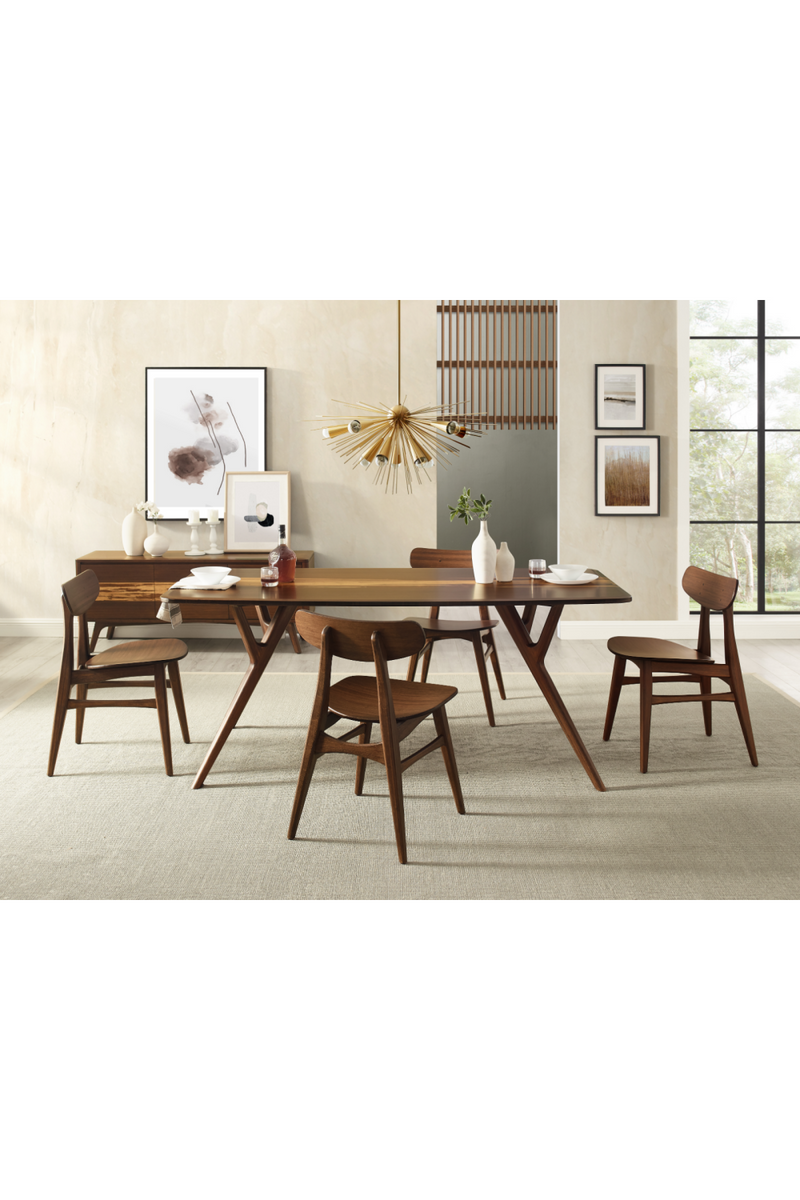 Tiger Bamboo Accented Dining Table | Greenington Azara | Woodfurniture.com