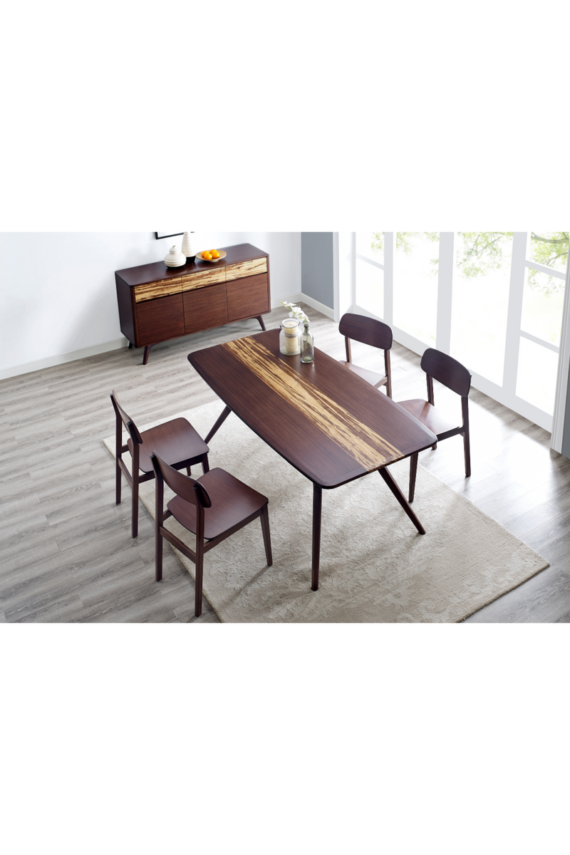 Tiger Bamboo Accented Dining Table | Greenington Azara | Woodfurniture.com