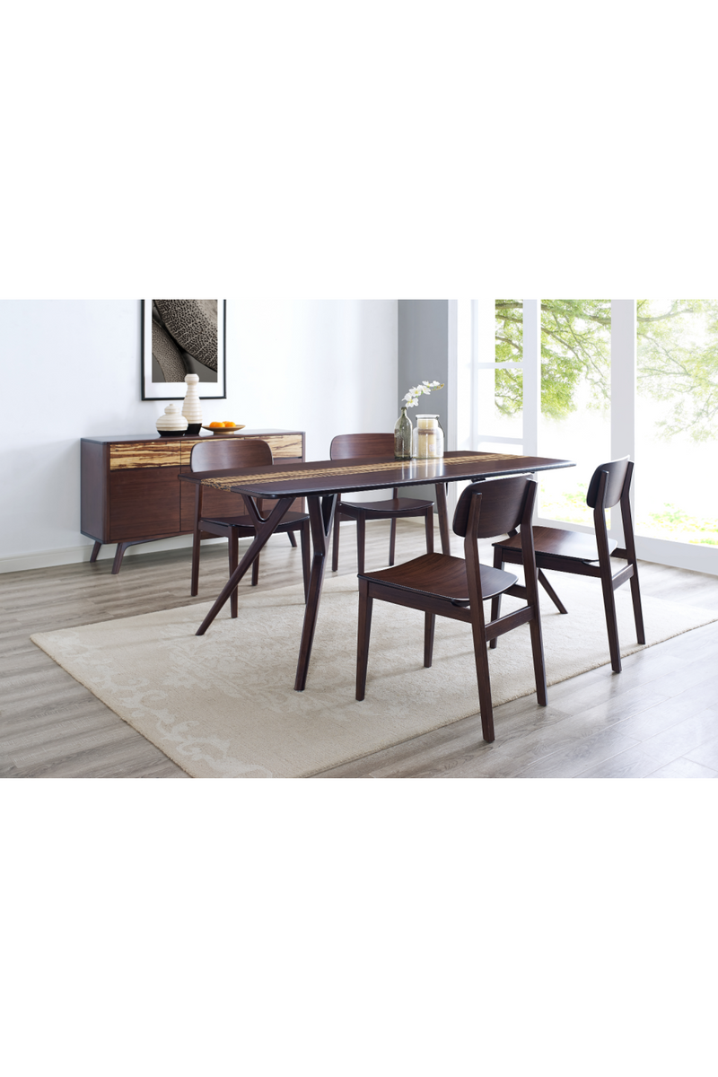 Tiger Bamboo Accented Dining Table | Greenington Azara | Woodfurniture.com