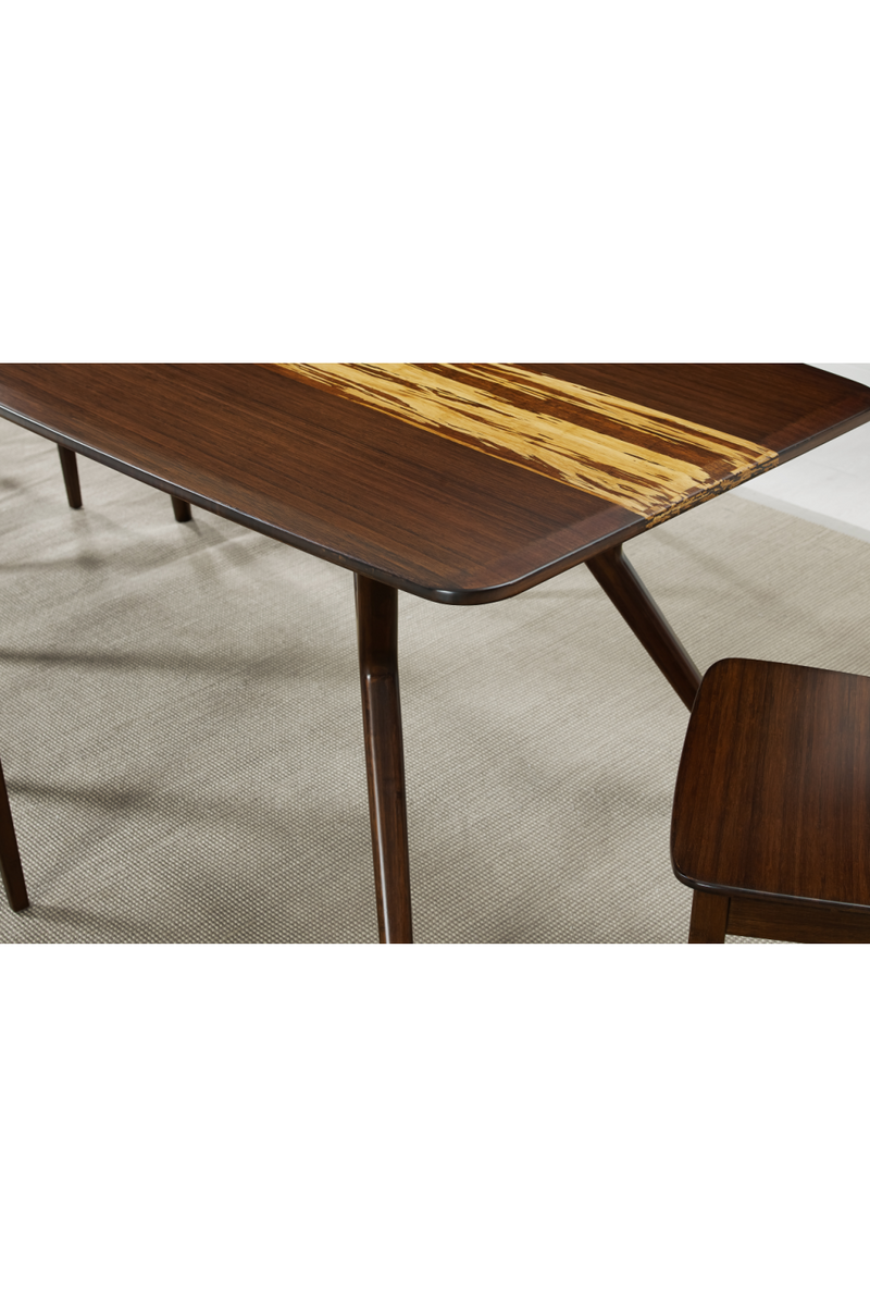 Tiger Bamboo Accented Dining Table | Greenington Azara | Woodfurniture.com