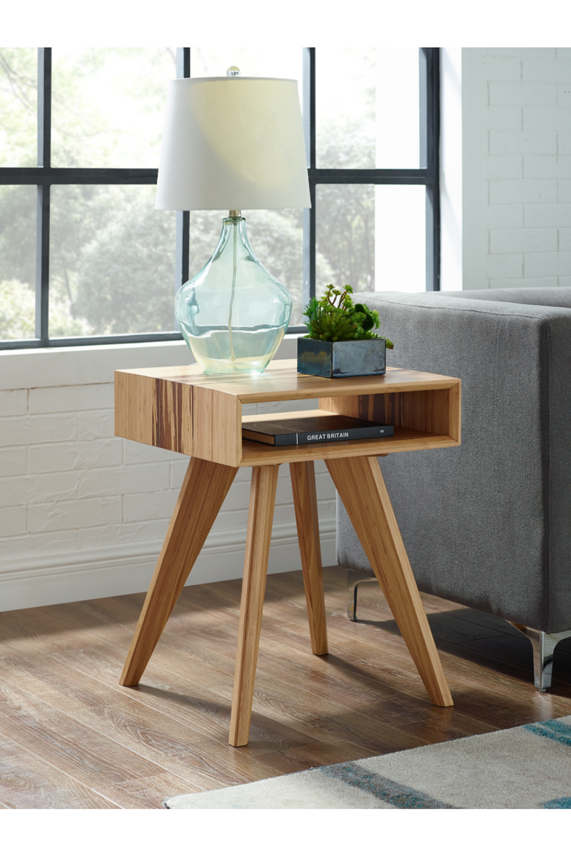 Tapered-Leg Bamboo End Table | Greenington Azara | Woodfurniture.com