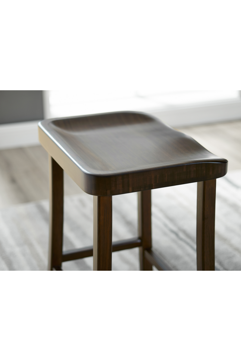 Solid Bamboo Counter Stools (2) | Greenington Tulip | Woodfurniture.com