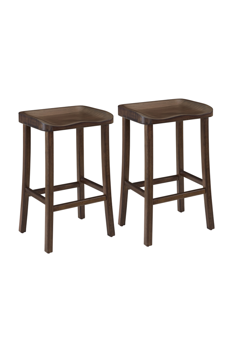 Solid Bamboo Counter Stools (2) | Greenington Tulip | Woodfurniture.com