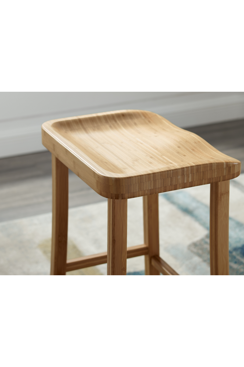 Solid Bamboo Counter Stools (2) | Greenington Tulip | Woodfurniture.com