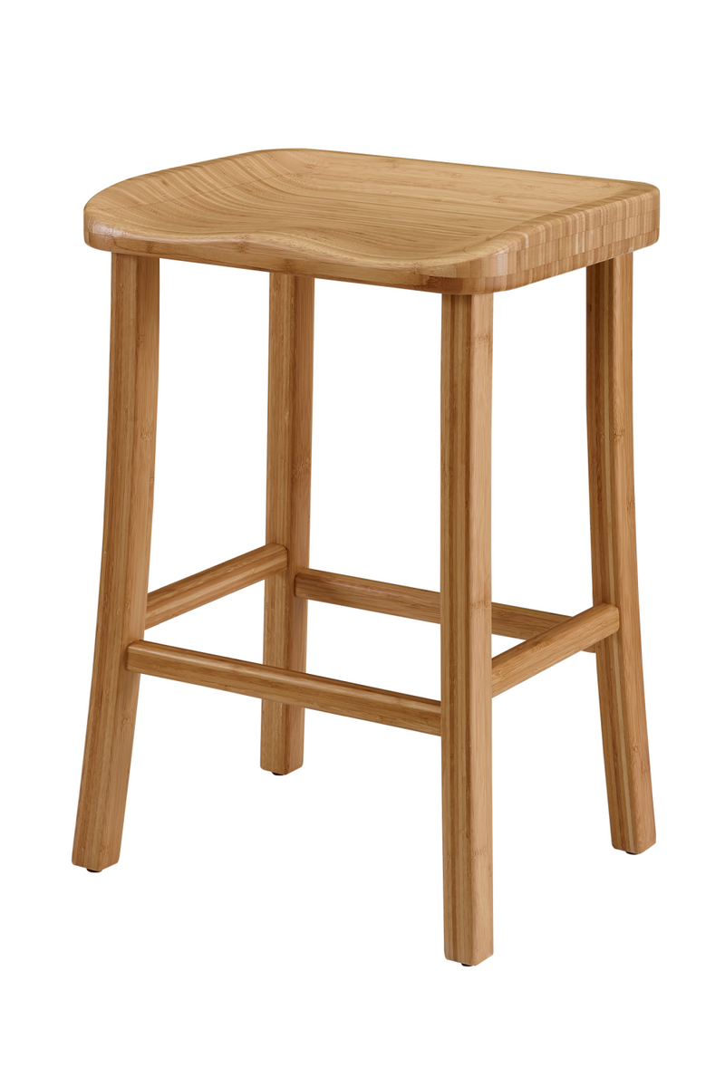 Solid Bamboo Counter Stools (2) | Greenington Tulip | Woodfurniture.com