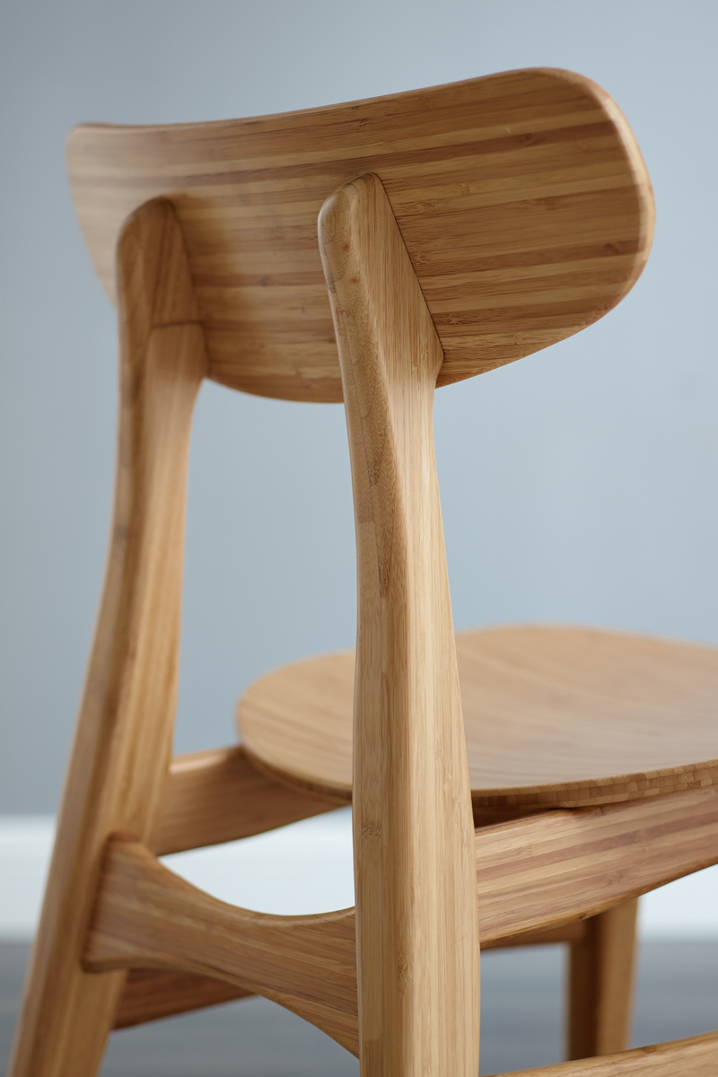 Scandinavian Bamboo Dining Chair (Set of 2) | Greenington Cassia | Oroatrade.com