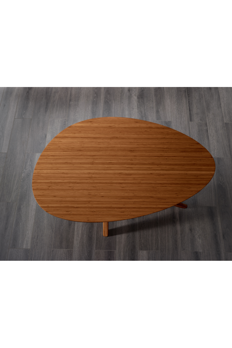 Oval Bamboo Coffee Table | Greenington Rosemary | Woodfurniture.com