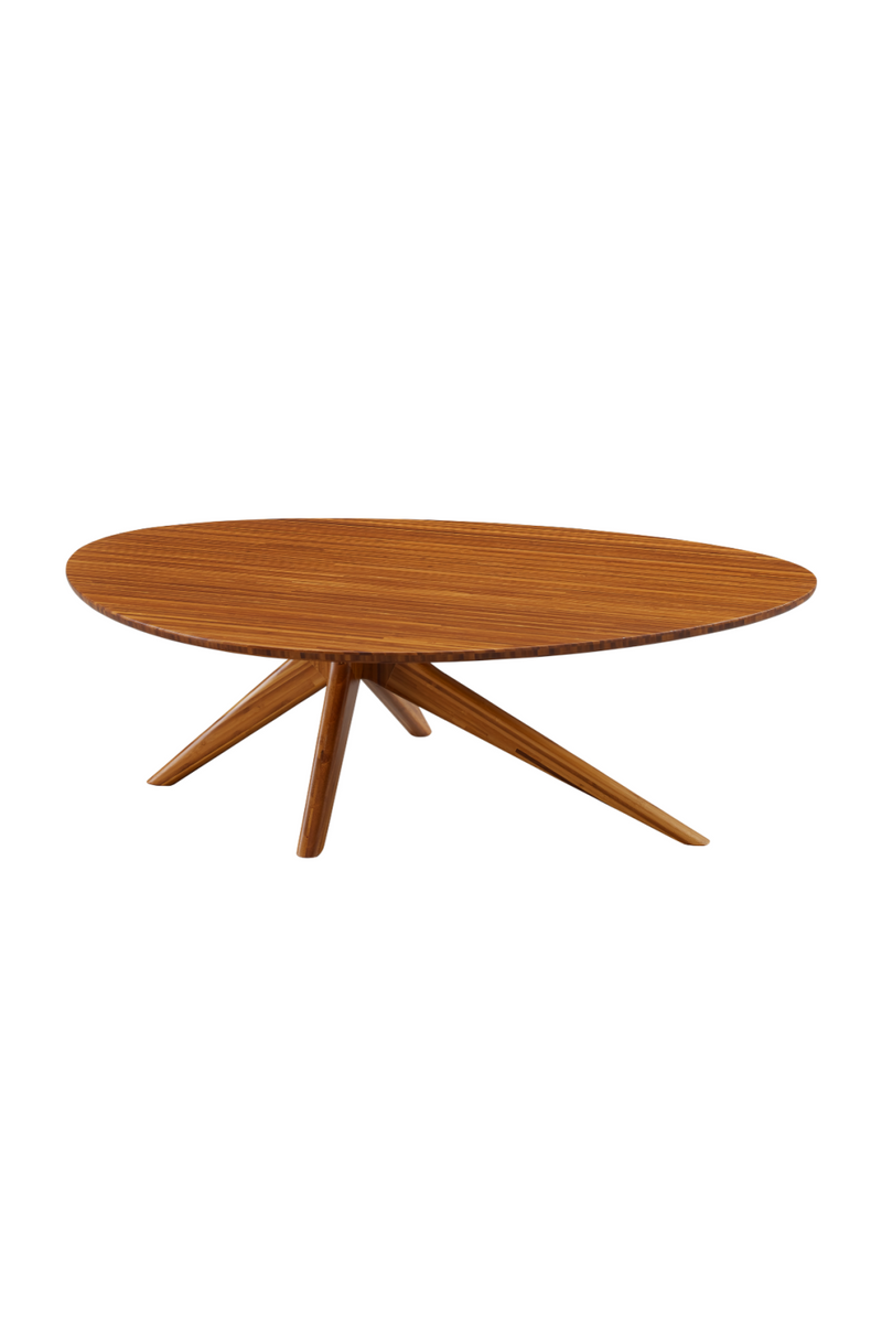 Oval Bamboo Coffee Table | Greenington Rosemary | Woodfurniture.com