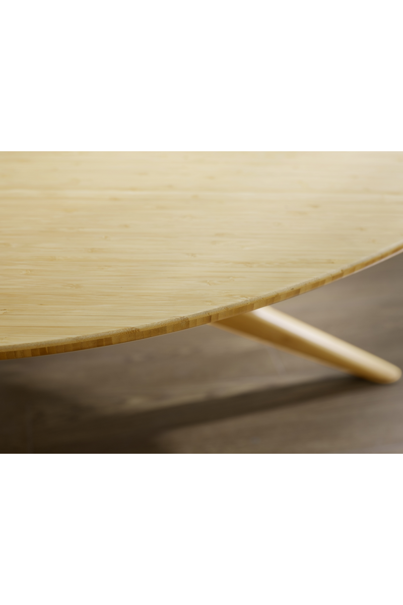 Oval Bamboo Coffee Table | Greenington Rosemary | Woodfurniture.com