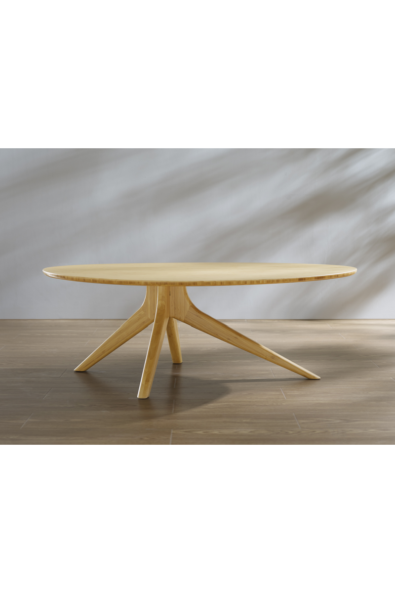 Oval Bamboo Coffee Table | Greenington Rosemary | Woodfurniture.com