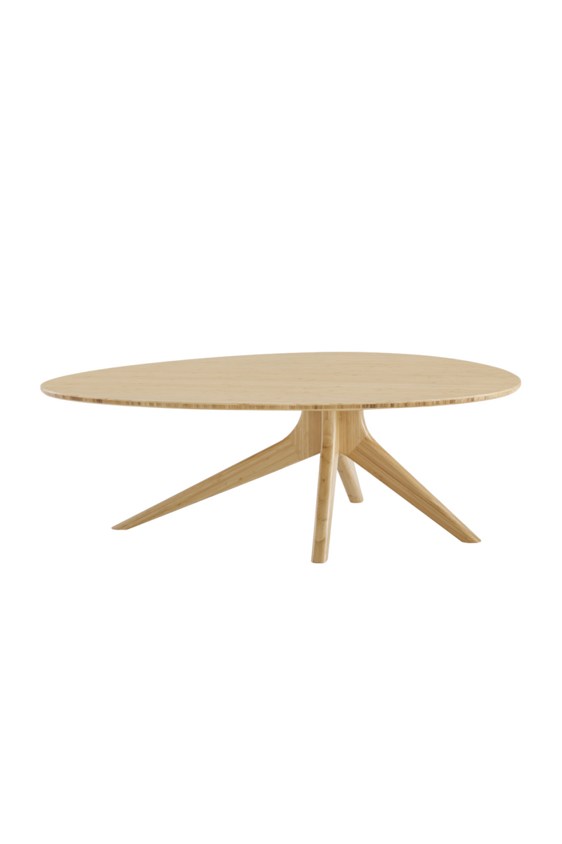 Oval Bamboo Coffee Table | Greenington Rosemary | Woodfurniture.com