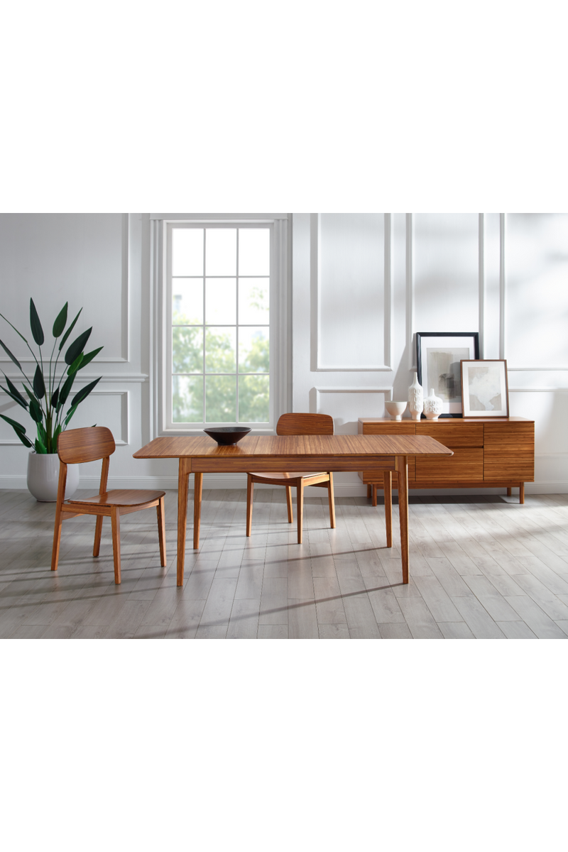 Amber Bamboo Extendable Dining Table | Greenington Mija | Woodfurniture.com