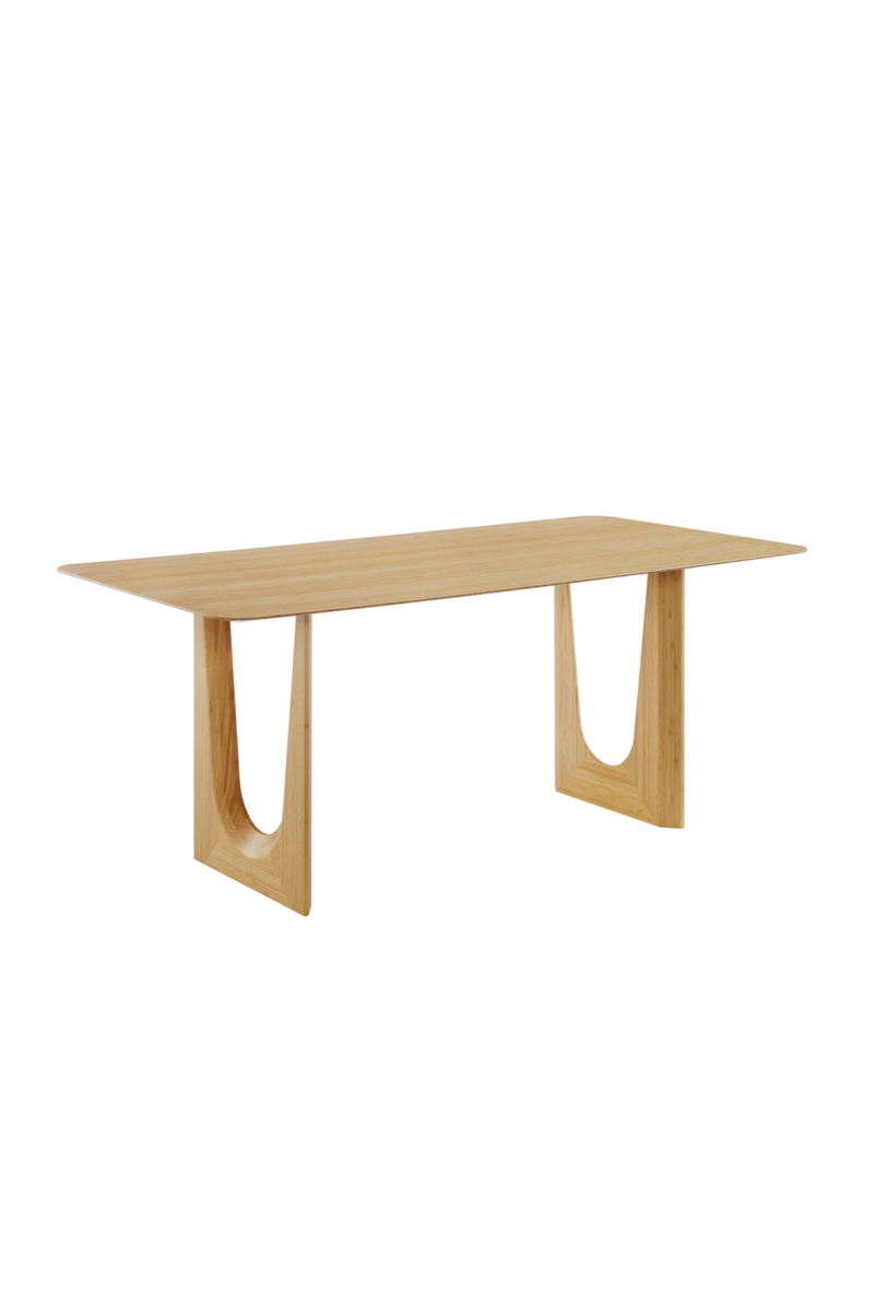 Solid Bamboo Modern Dining Table | Greenington Hanna | Woodfurniture.com