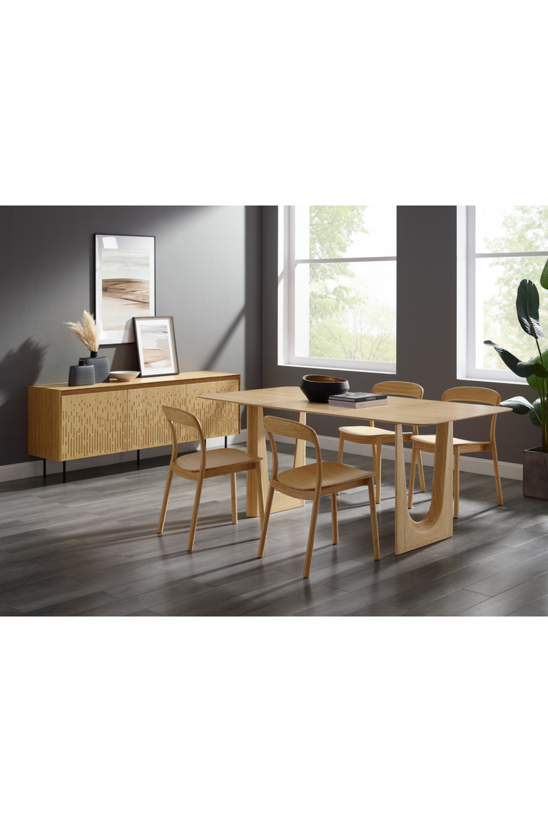 Solid Bamboo Modern Dining Table | Greenington Hanna | Woodfurniture.com