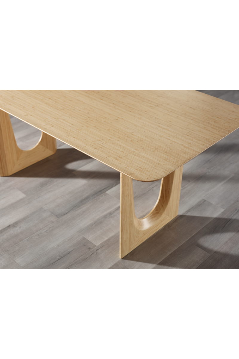 Solid Bamboo Modern Dining Table | Greenington Hanna | Woodfurniture.com