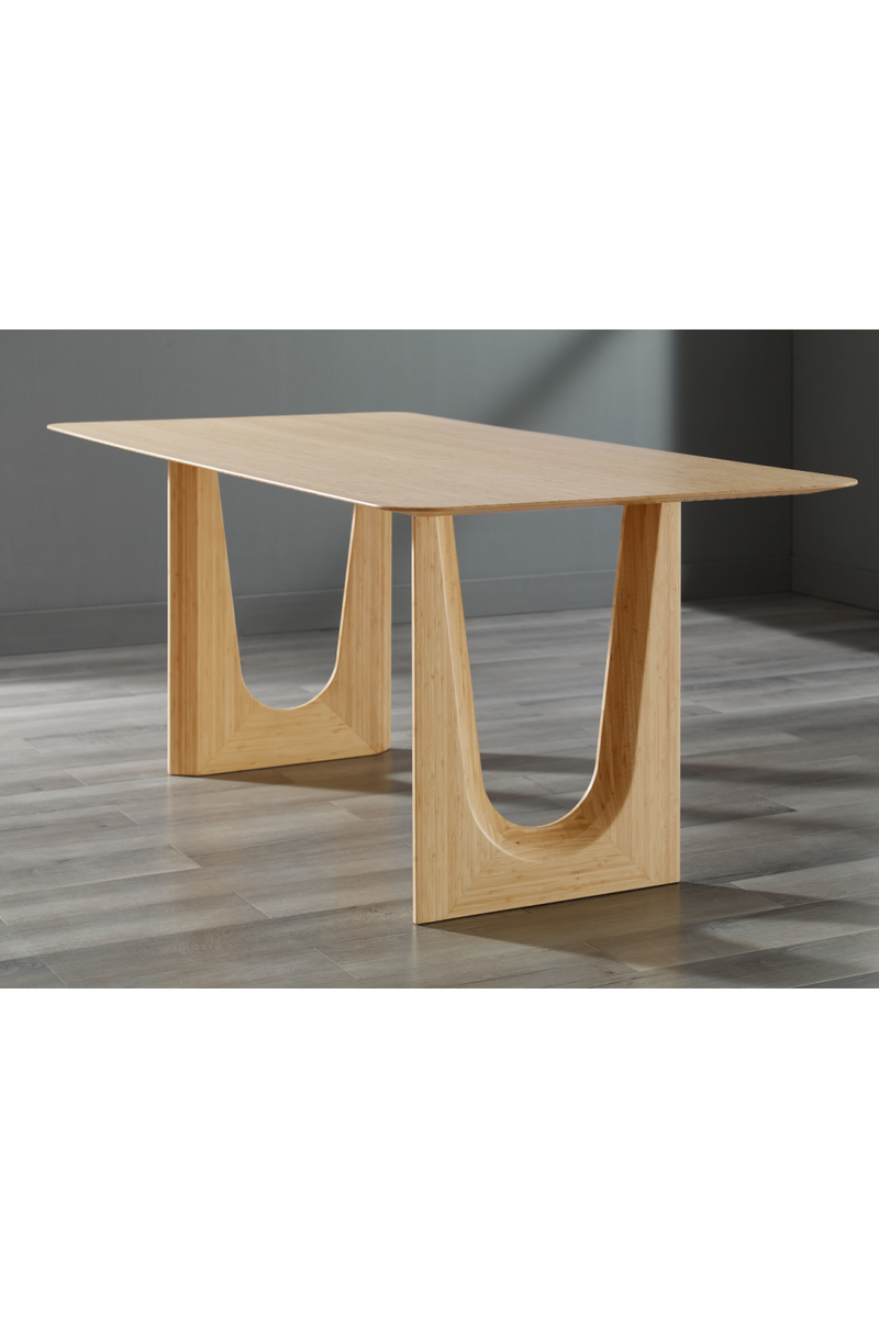 Solid Bamboo Modern Dining Table | Greenington Hanna | Woodfurniture.com