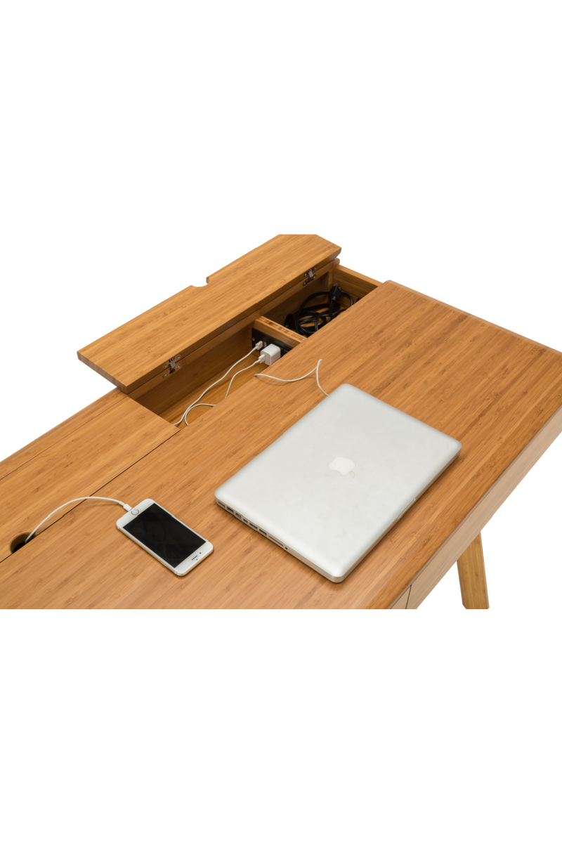 Modern Bamboo 2-Drawer Desk | Greenington Jasmine | Woodfurniture.com