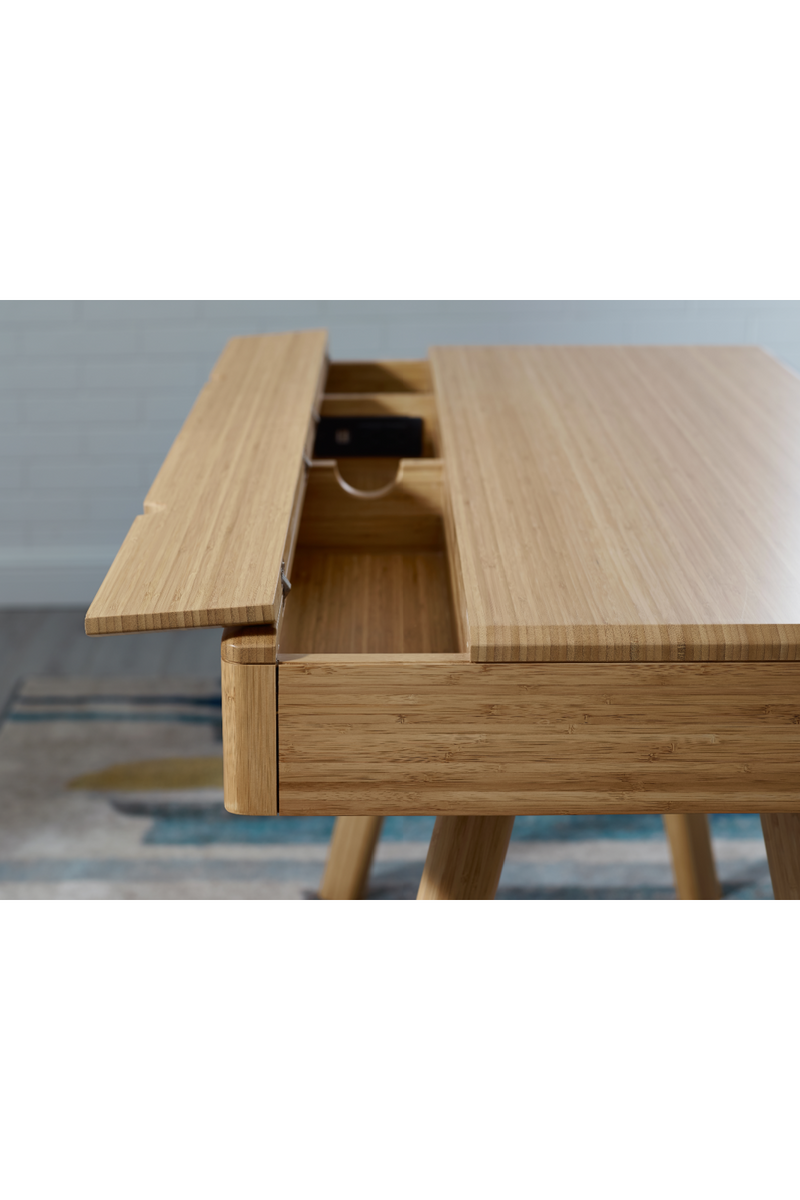 Modern Bamboo 2-Drawer Desk | Greenington Jasmine | Woodfurniture.com