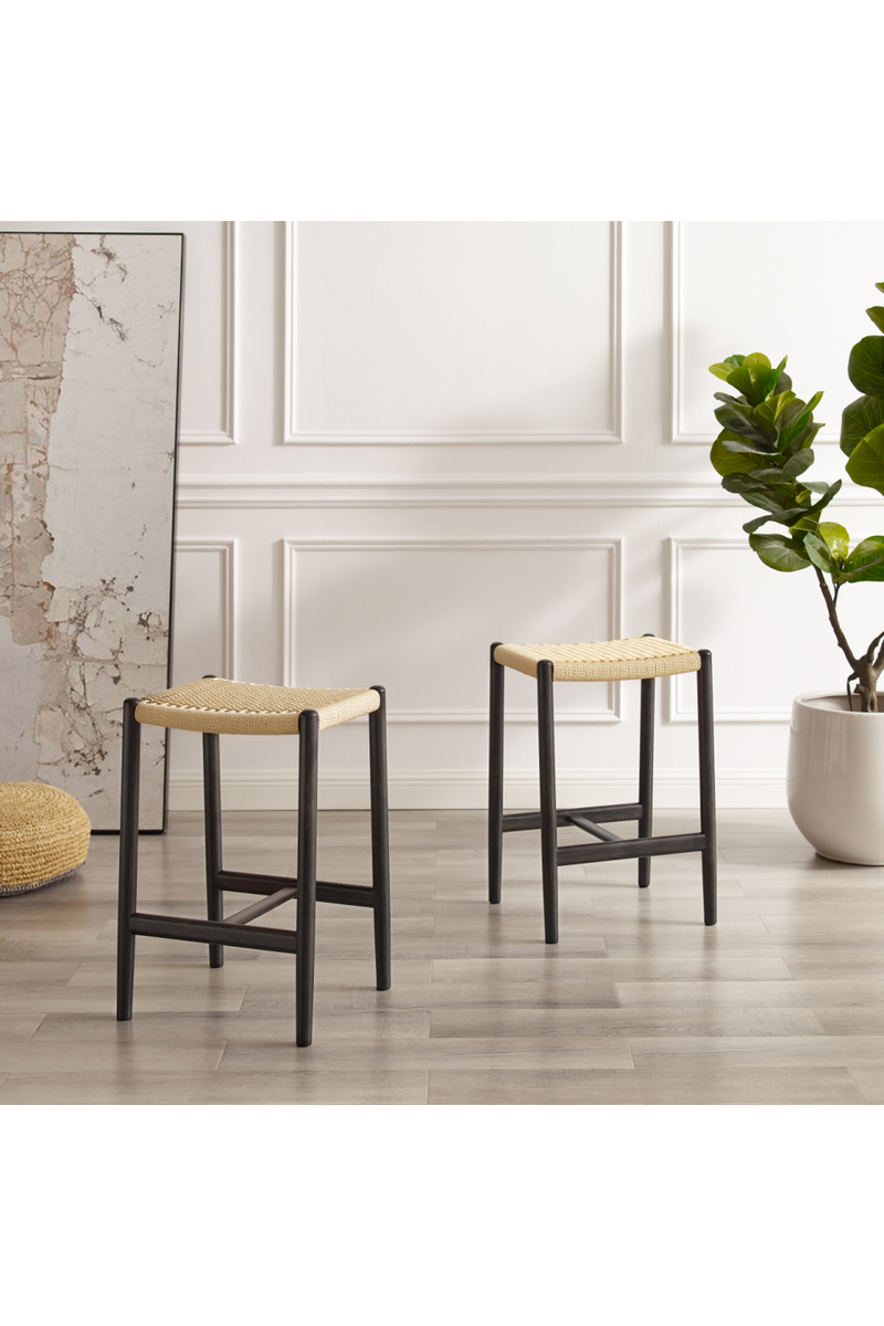 Cord Seat Counter Stool | Greenington Leif | Woodfurniture.com