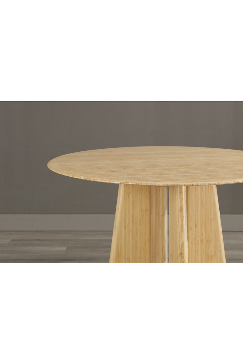 Bamboo Round Dining Table | Greenington Luna | Woodfurniture.com