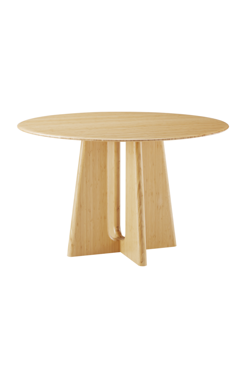 Bamboo Round Dining Table | Greenington Luna | Woodfurniture.com