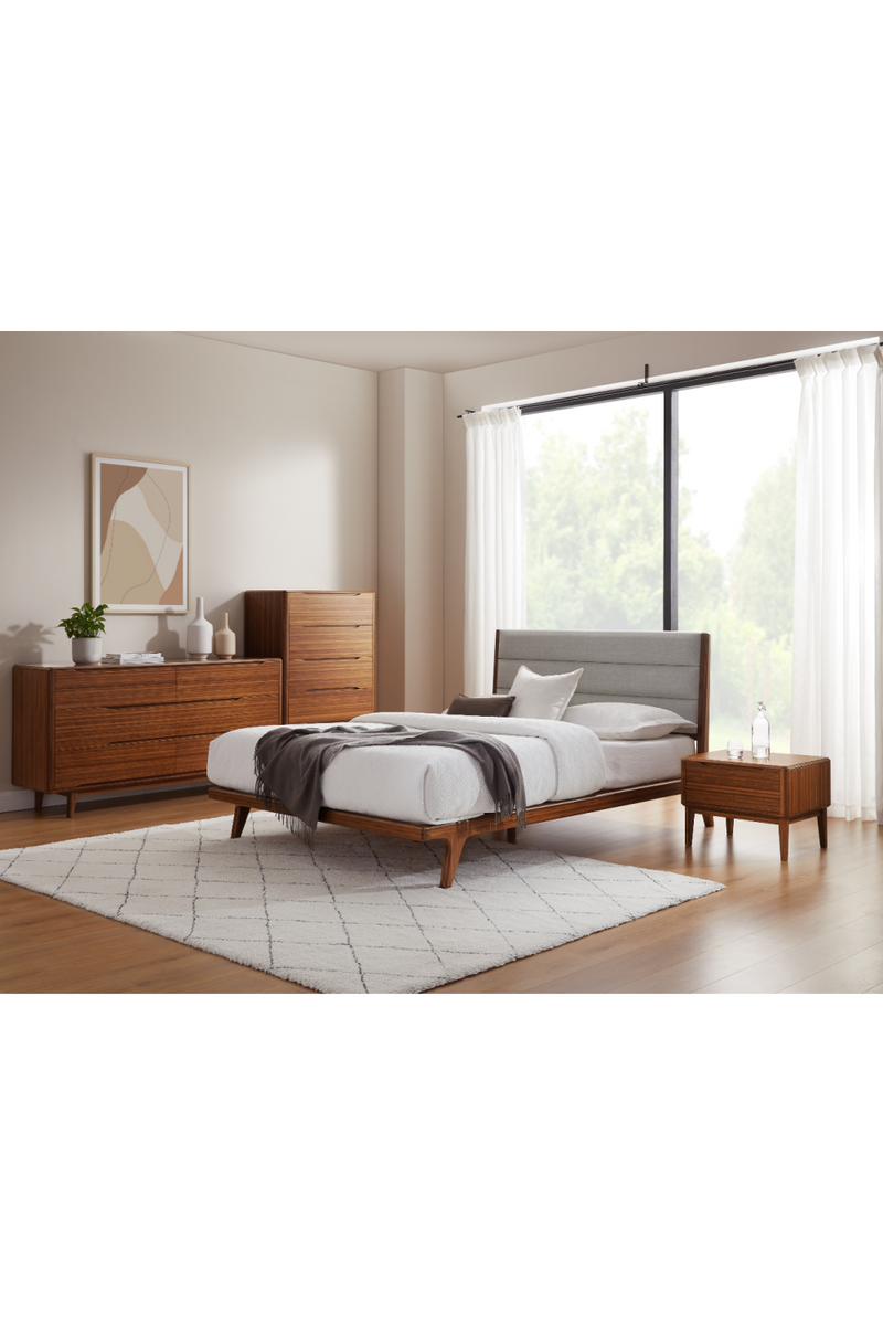 Upholstered Bamboo Platform Bed | Greenington Mercury | Woodfurniture.com