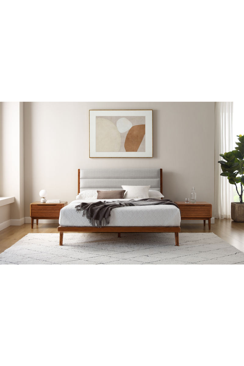 Upholstered Bamboo Platform Bed | Greenington Mercury | Woodfurniture.com