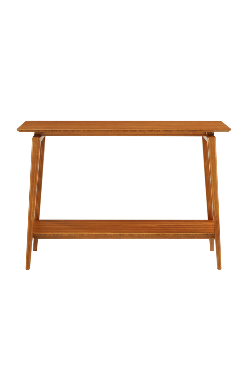 Two-Tiered Bamboo Console Table | Greenington Antares | Woodfurniture.com