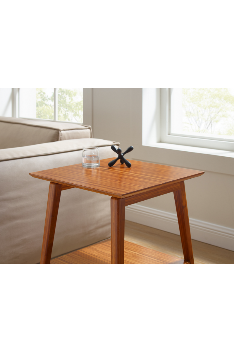 Two-Tiered Bamboo End Table | Greenington Antares | Woodfurniture.com