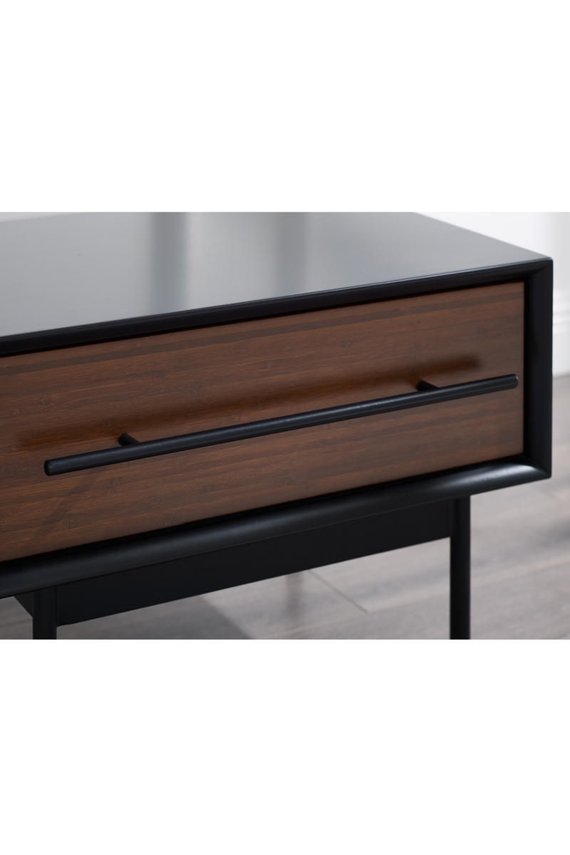 Lacquered Black 1-Drawer Nightstand | Greenington Park Avenue | Woodfurniture.com