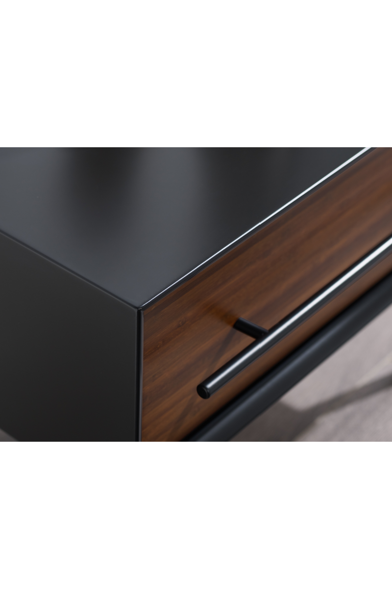 Lacquered Black 1-Drawer Nightstand | Greenington Park Avenue | Woodfurniture.com