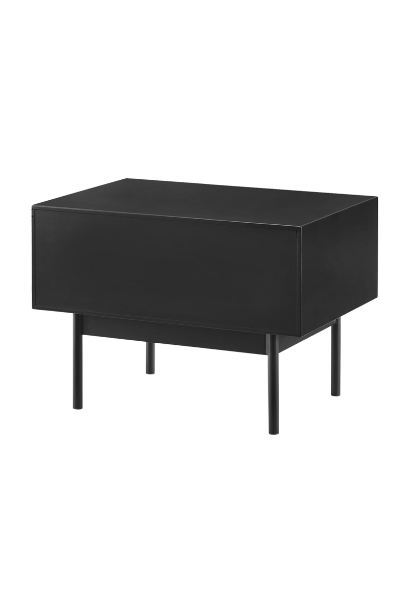 Lacquered Black 1-Drawer Nightstand | Greenington Park Avenue | Woodfurniture.com