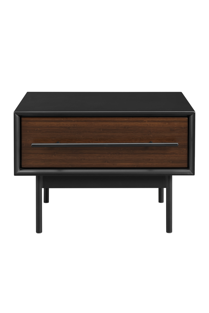 Lacquered Black 1-Drawer Nightstand | Greenington Park Avenue | Woodfurniture.com