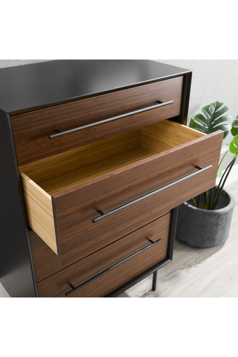 Bamboo Dark High Drawer Chest | Greenington Park Avenue | Woodfurniture.com