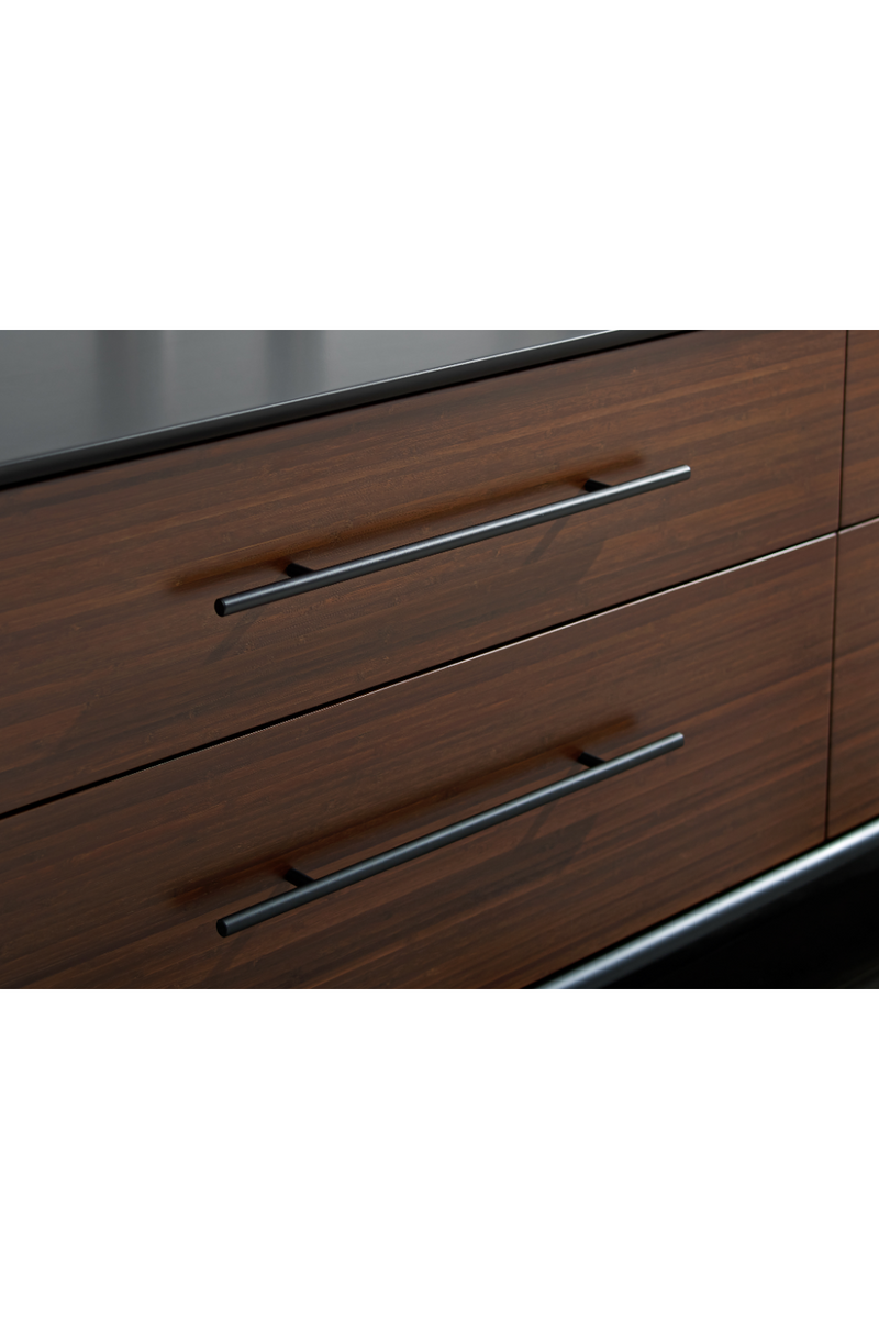 Bamboo Dark High Drawer Chest | Greenington Park Avenue | Woodfurniture.com