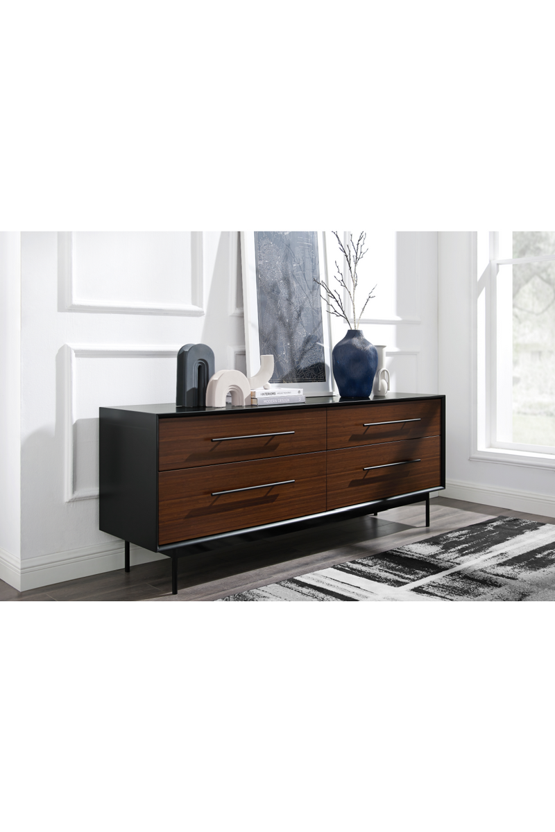 Bamboo Dark High Drawer Chest | Greenington Park Avenue | Woodfurniture.com