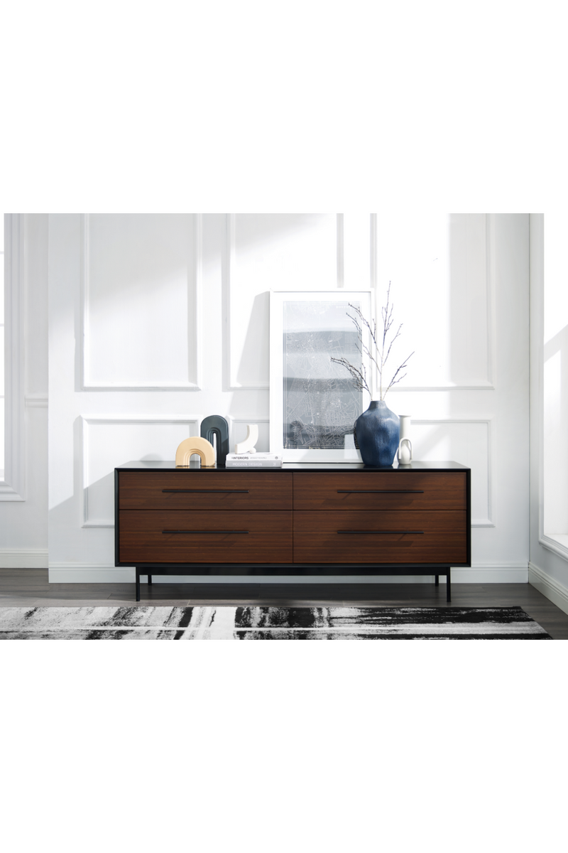 Bamboo Dark High Drawer Chest | Greenington Park Avenue | Woodfurniture.com