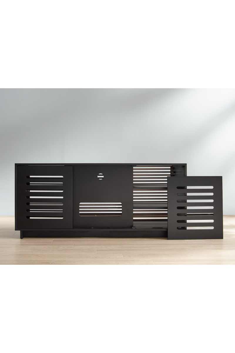 Bamboo 3-Door Media Center | Greenington Rowan | Woodfurniture.com